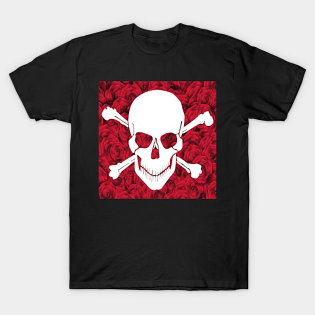 Skull floral frag T-Shirt by Lord Art